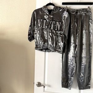 COPY - 🆕 Women’s two pice Logo Tape Full Zip Sweatshirt / Sweatpants